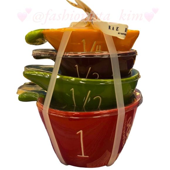 Rae Dunn vegetables measuring cups NEW - Picture 2 of 14